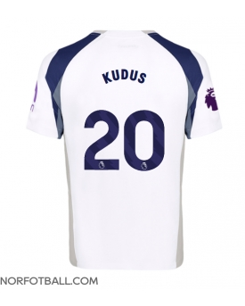 Billige Fotballdrakt Tottenham Hotspur Mohammed Kudus #20 Replika Hjemmedrakt 2025-26 Kortermet